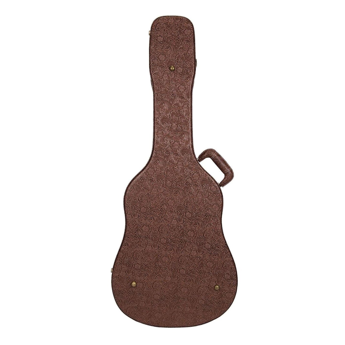 Timberidge Deluxe Dreadnought Acoustic Guitar Hard Case - Paisley Brown — view 2