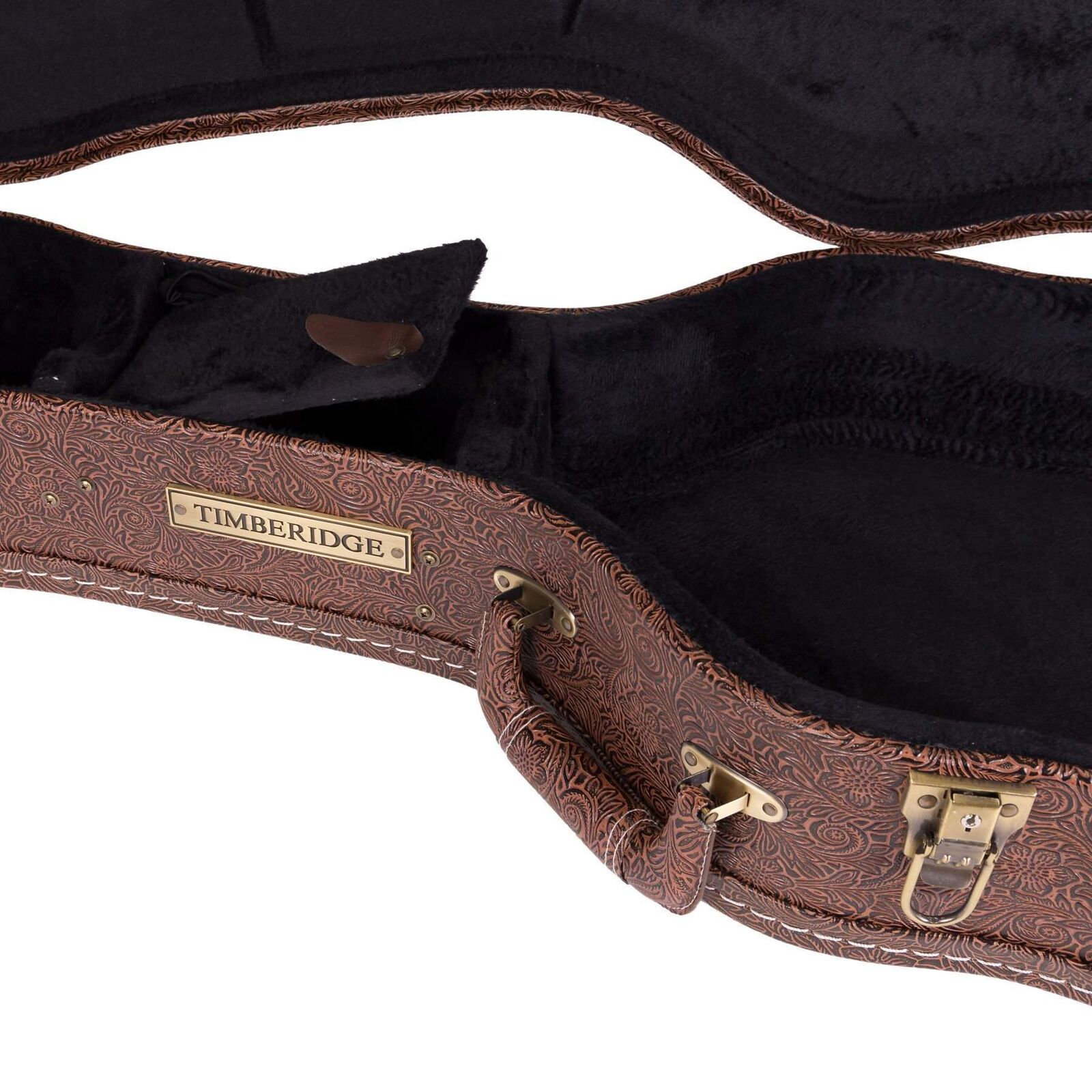 Timberidge Deluxe Dreadnought Acoustic Guitar Hard Case - Paisley Brown — view 5