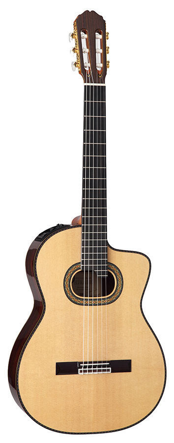 Takamine Hirade Pro Series AC/EL Full Size Concert Classical Guitar with Cutaway