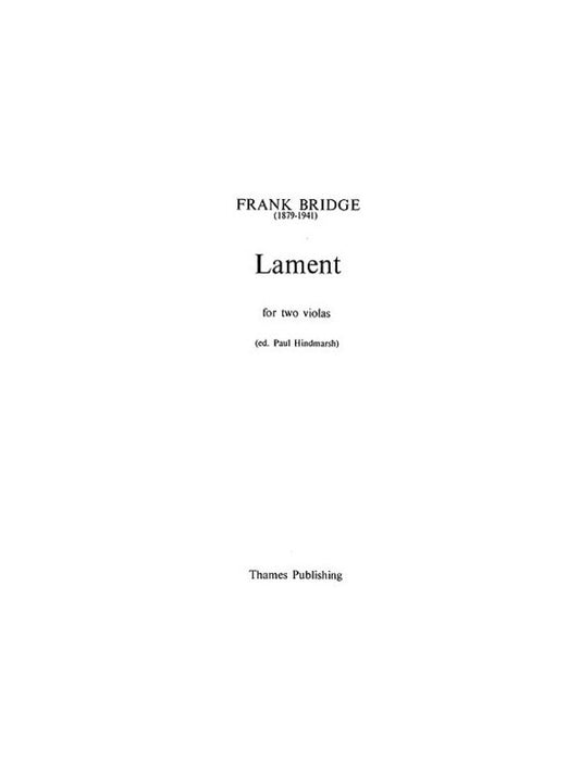 Bridge - Lament For 2 Violas (Pod) (Softcover Book)