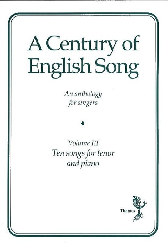 A Century Of English Song Vol 3 Tenor
