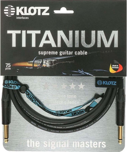 Klotz 3m Titanium Studio Instrument Cable S/S TI0300PP