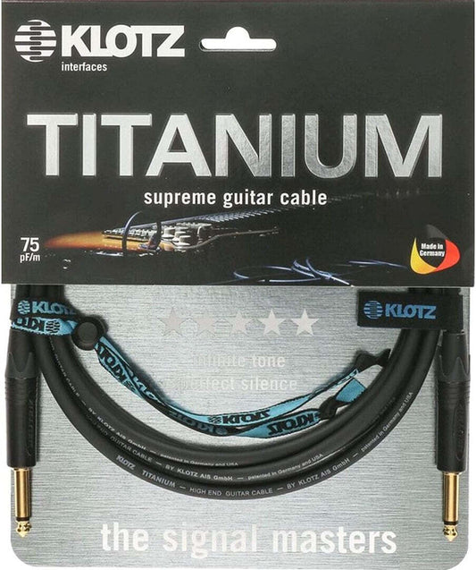 Klotz 3m Titanium Studio Instrument Cable S/S TI0300PP