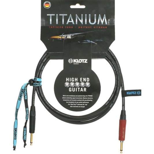 Klotz TI0300PSP 3m Titanium Supreme Guitar Cable with Neutrik Silent Plug Technology