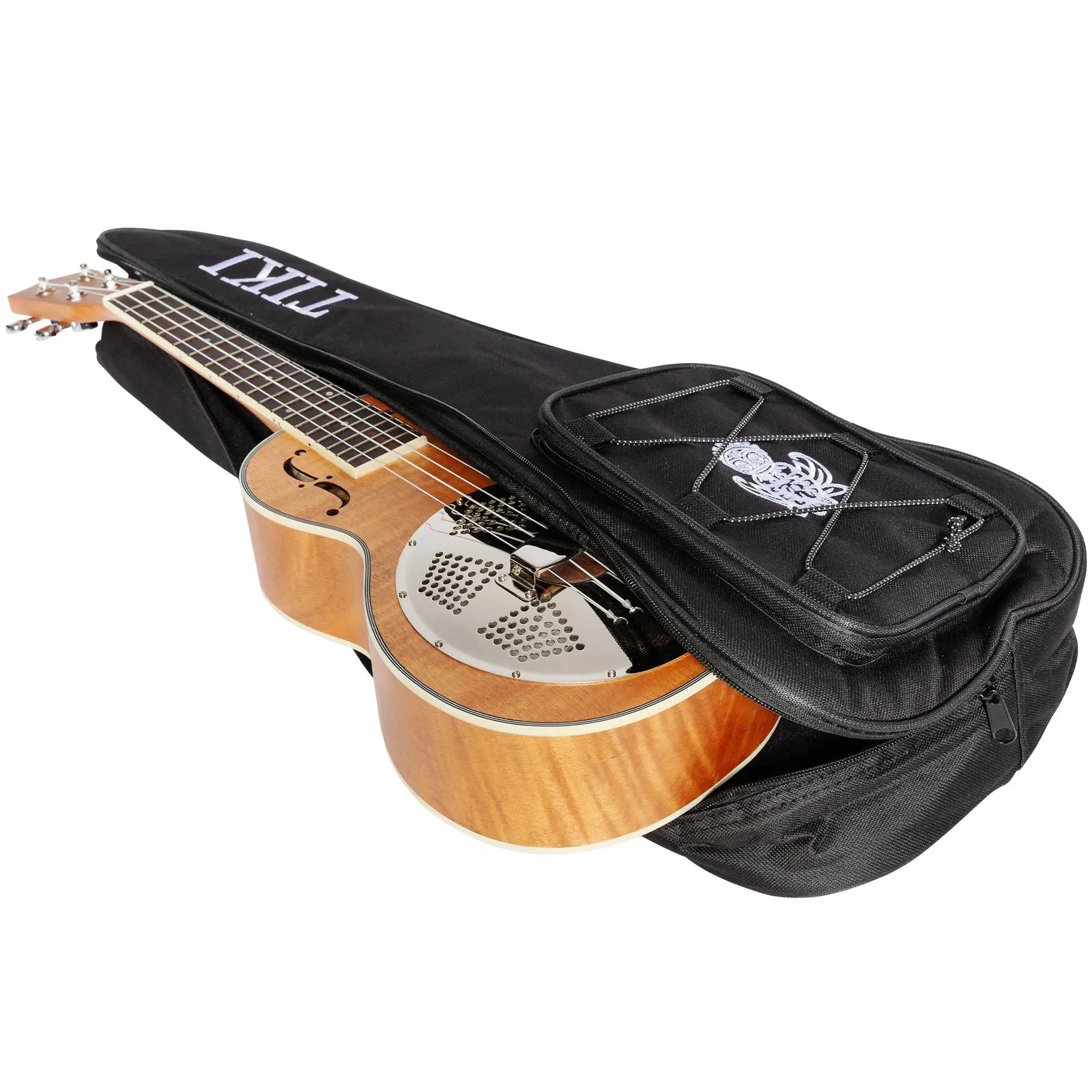 TIKI 26" Deluxe Resonator Ukulele with Gig Bag — view 5
