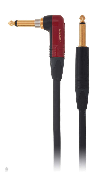 KLOTZ TIR0300PSP 3m Titanium Supreme Guitar Cable With Neutrik Silent Plug Technology and Right Angle — view 3