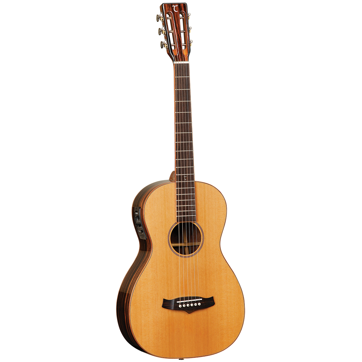 Tanglewood TWJPE Java Parlour Acoustic Electric Guitar with Solid Cedar Top and Amara Ebony Back