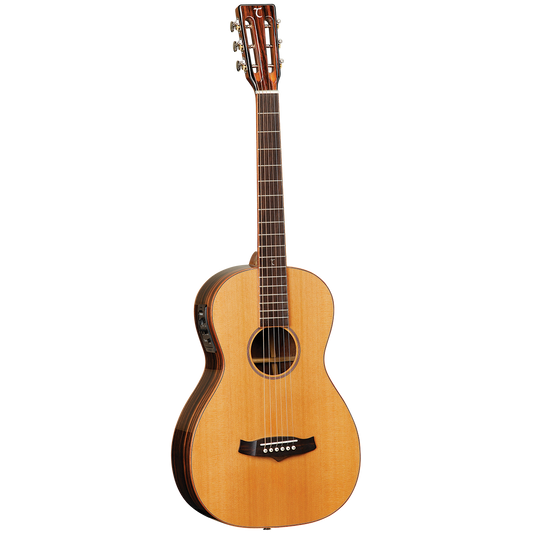 Tanglewood TWJPE Java Parlour Acoustic Electric Guitar with Solid Cedar Top and Amara Ebony Back