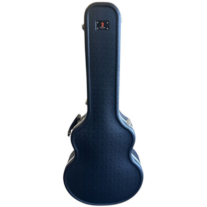Torque Jumbo Acoustic Guitar Case - Black Finish, Eco-Friendly ABS, Plush Interior, Lockable Latch, Storage Compartment, Heavy-Duty Aluminum Valance — view 2