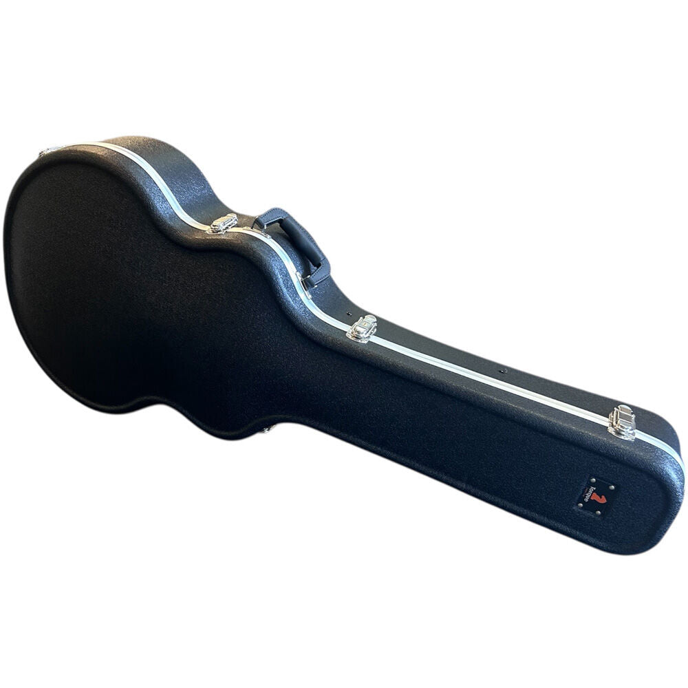 Torque Jumbo Acoustic Guitar Case - Black Finish, Eco-Friendly ABS, Plush Interior, Lockable Latch, Storage Compartment, Heavy-Duty Aluminum Valance — view 5