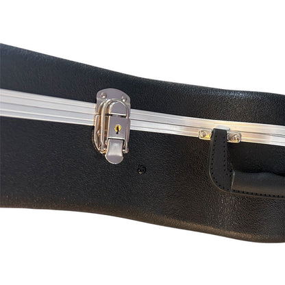 Torque Jumbo Acoustic Guitar Case - Black Finish, Eco-Friendly ABS, Plush Interior, Lockable Latch, Storage Compartment, Heavy-Duty Aluminum Valance — view 6