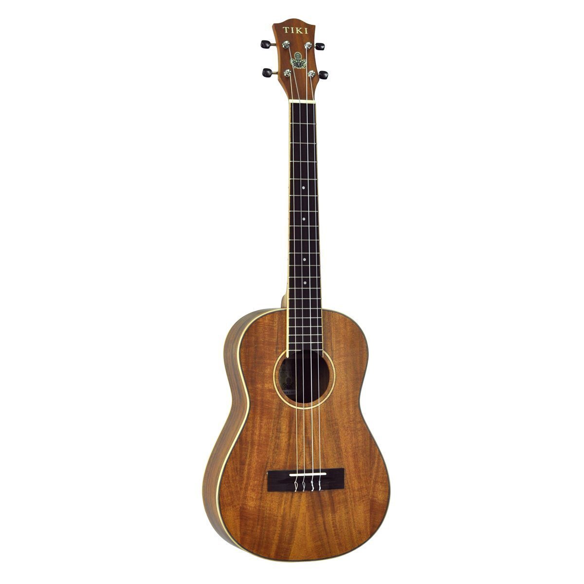 Tiki '3 Series' Koa Wood Baritone Ukulele with Gig Bag (Natural Satin)