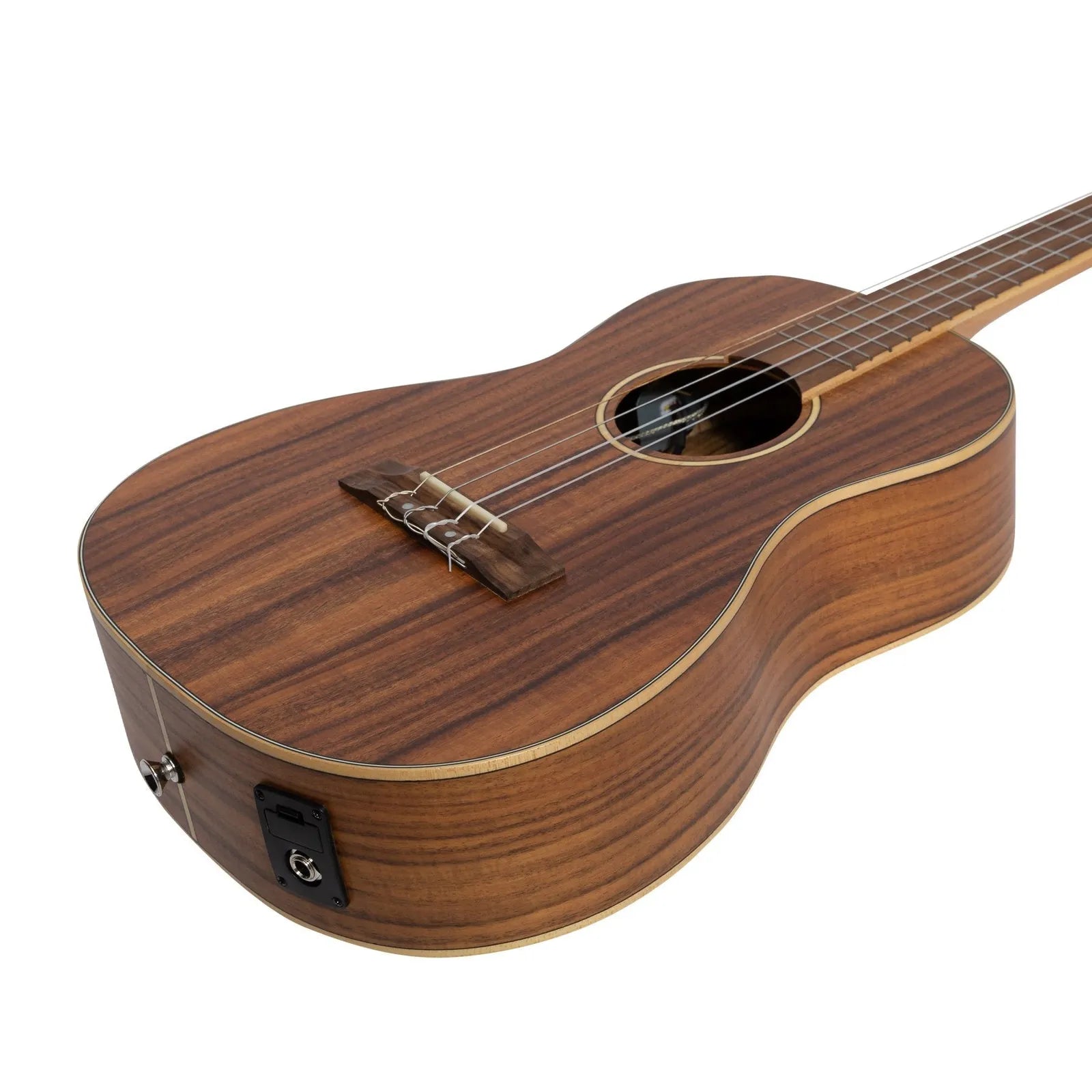 Tiki Koa Electric Baritone Ukulele TKB-3P-NST with Gig Bag Natural Satin — view 6