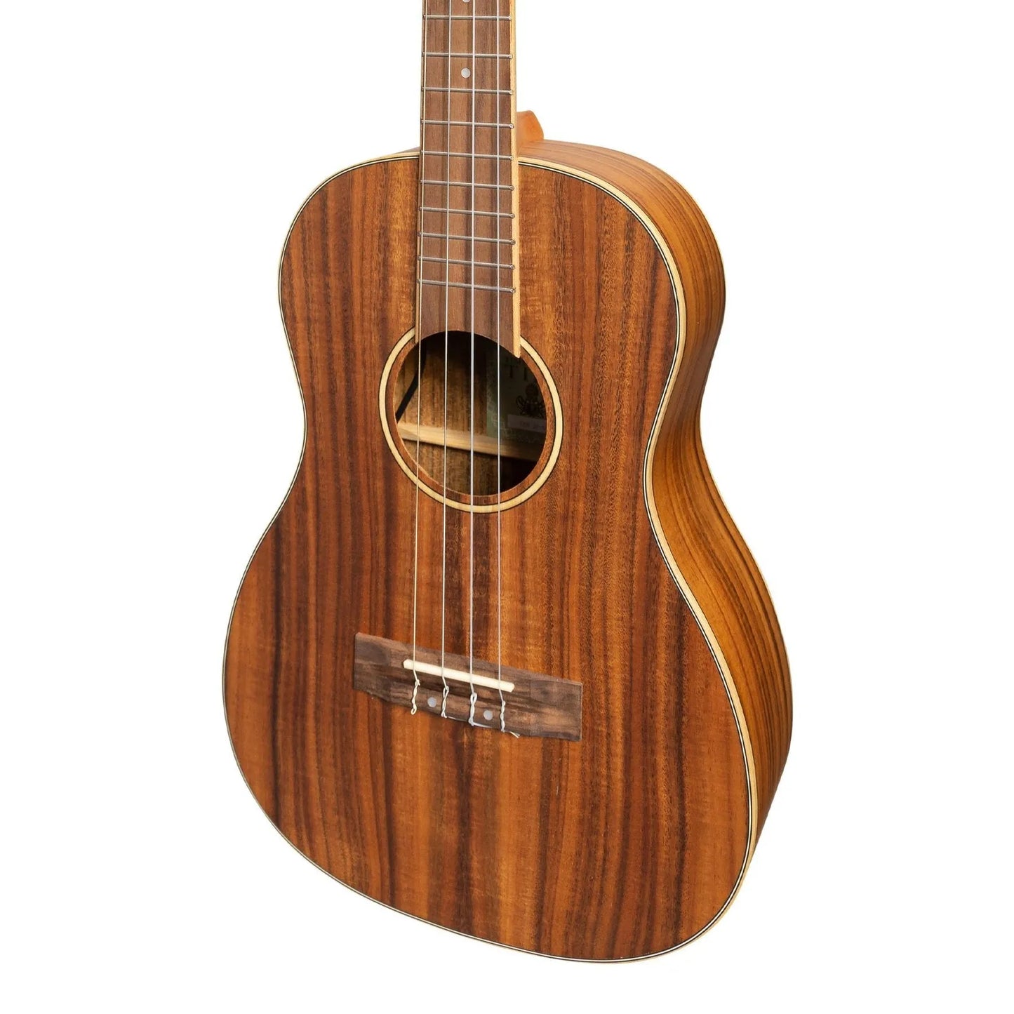 Tiki Koa Electric Baritone Ukulele TKB-3P-NST with Gig Bag Natural Satin — view 4