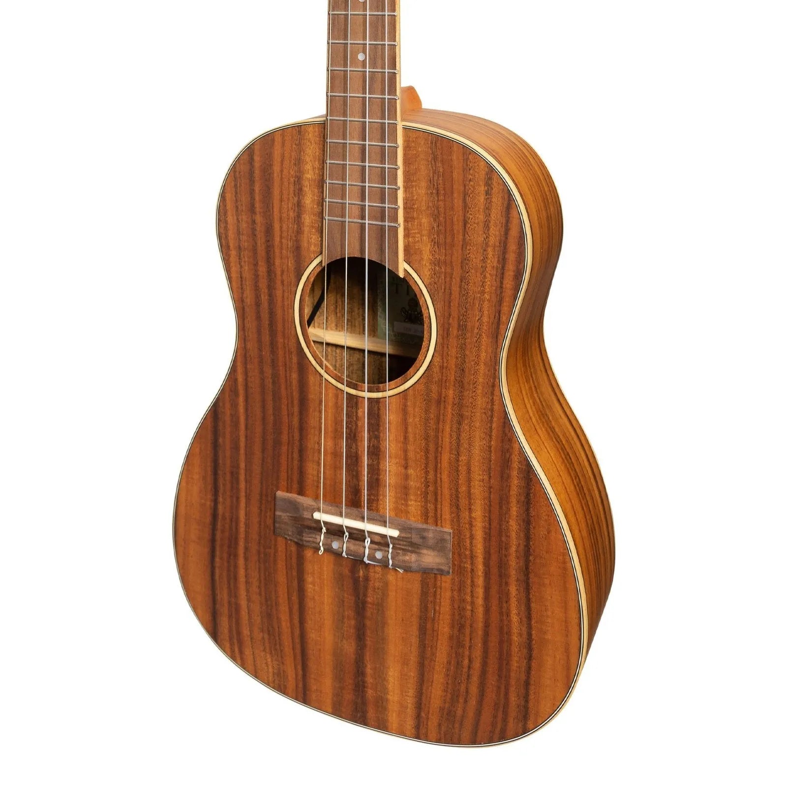 Tiki Koa Electric Baritone Ukulele TKB-3P-NST with Gig Bag Natural Satin — view 4