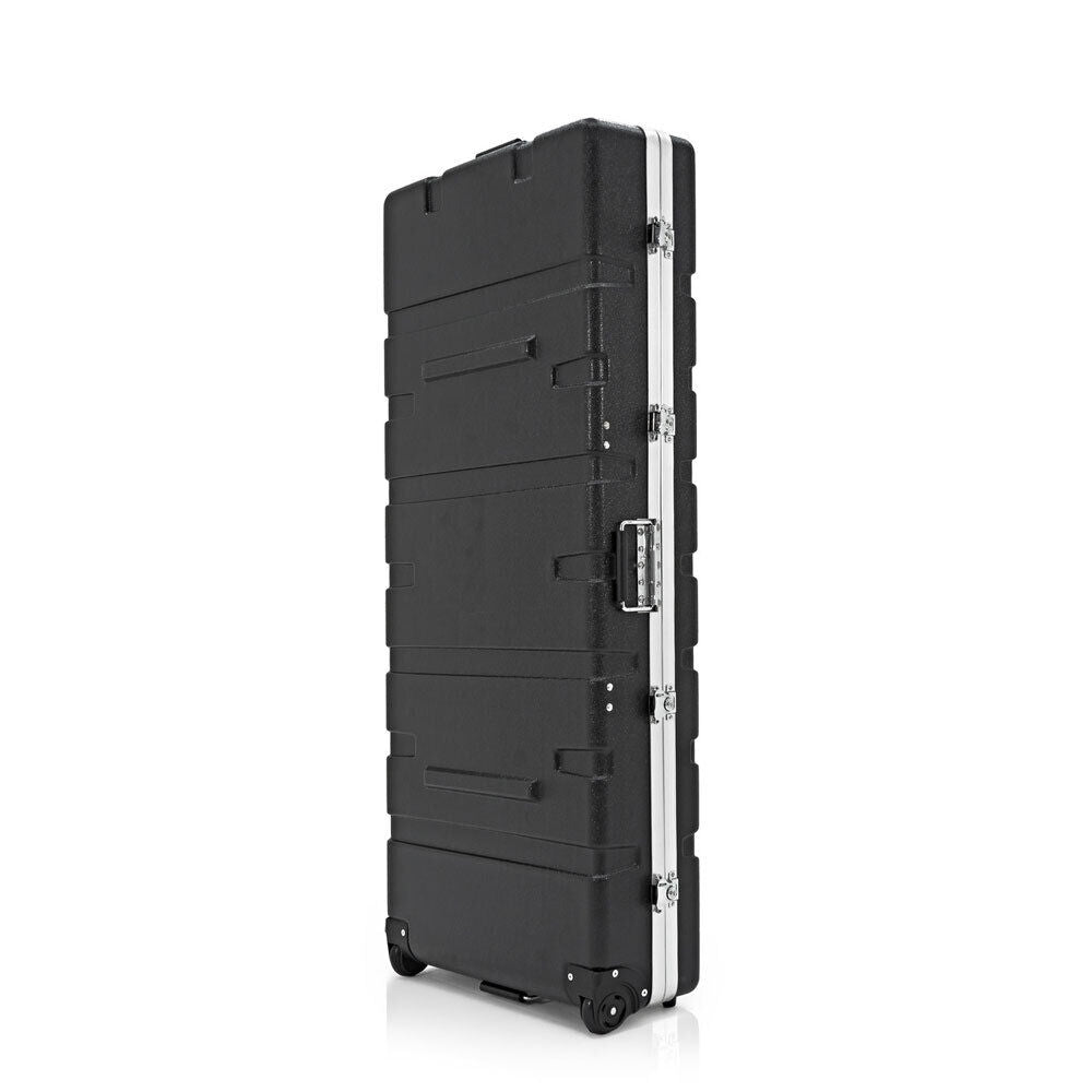Torque 76-Key Adjustable ABS Keyboard Case with Wheels and Handles, Black Finish