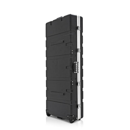 Torque 76-Key Adjustable ABS Keyboard Case with Wheels and Handles, Black Finish