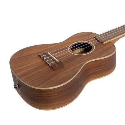 Tiki TKC-3-NST '3 Series' Koa Concert Ukulele with Padded Gig Bag - Natural Satin — view 6
