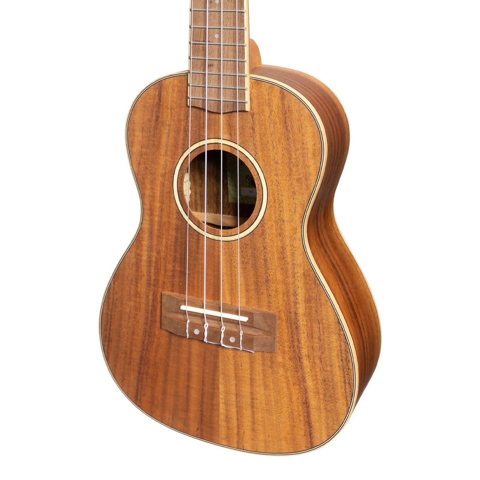 Tiki TKC-3-NST '3 Series' Koa Concert Ukulele with Padded Gig Bag - Natural Satin — view 4