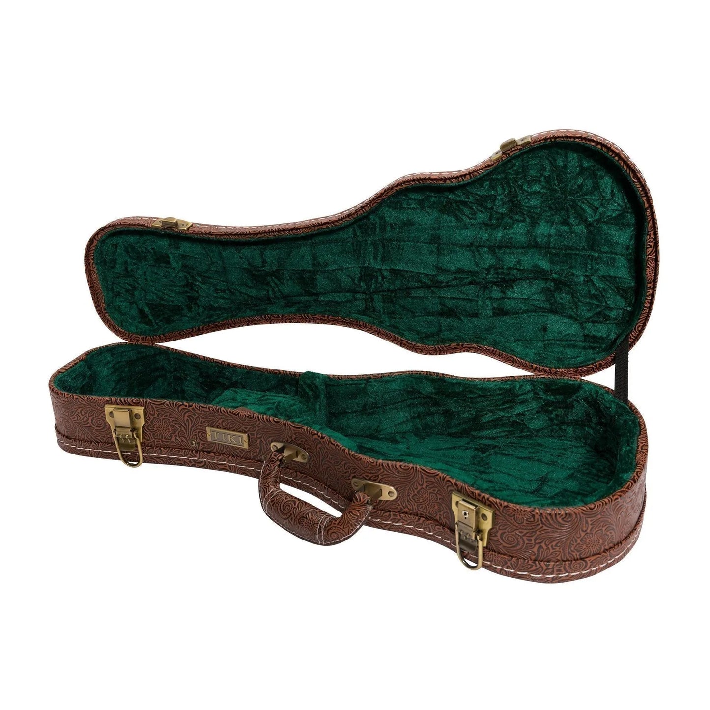 Tiki 9 Series Koa Solid Top Concert Ukulele with Hard Case Natural Satin TKC-9-NST — view 5