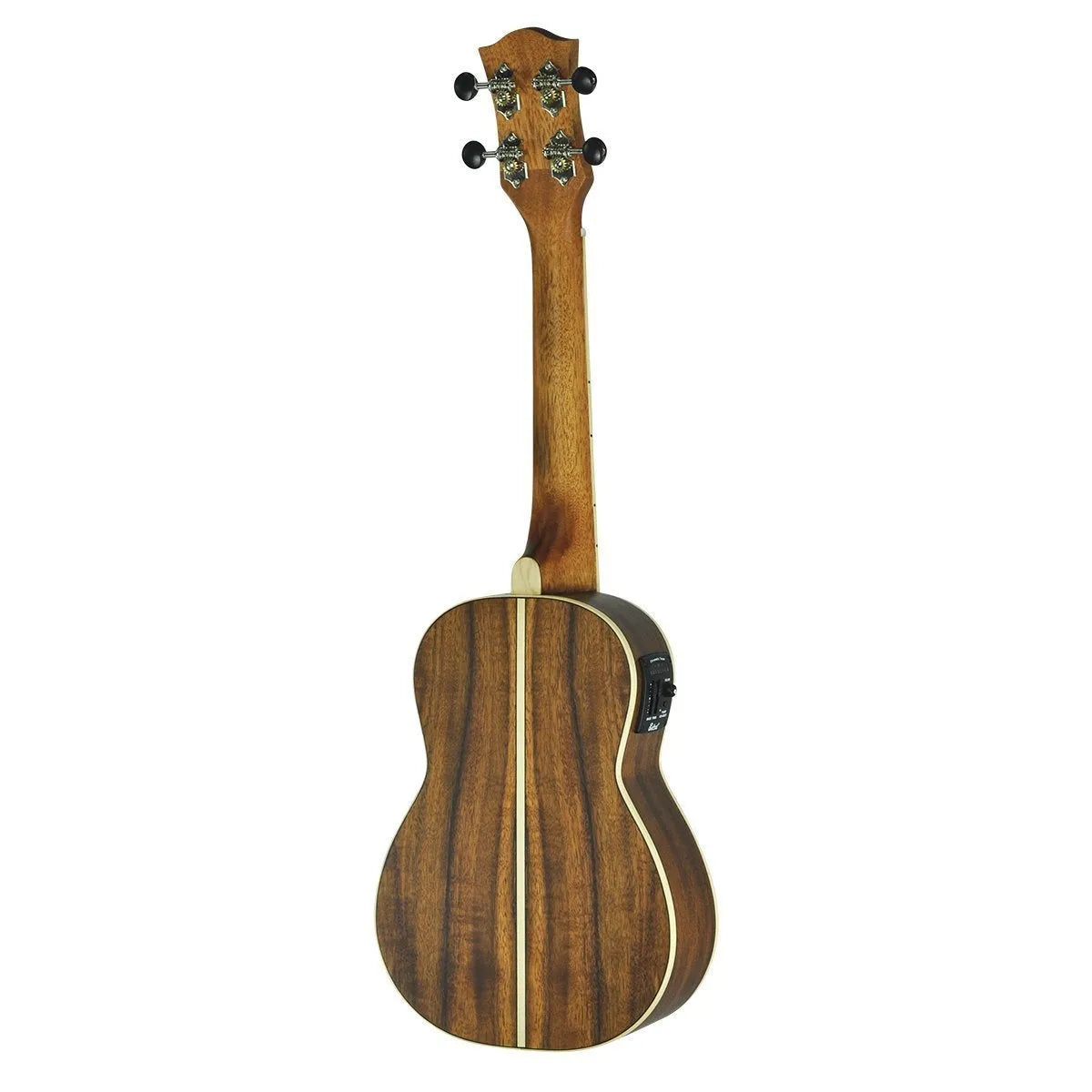 Tiki 9 Series Koa Solid Top Electric Concert Ukulele with Hard Case Natural Satin — view 2