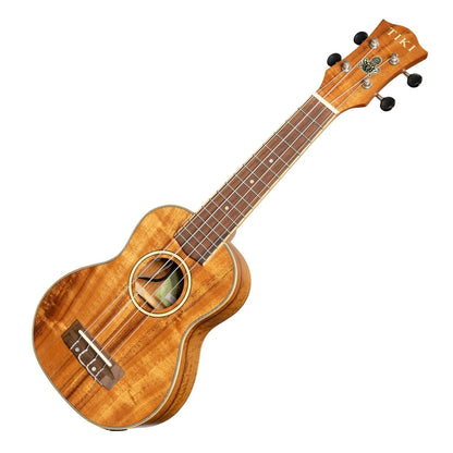 Tiki Koa Electric Soprano Ukulele TKS-3P-NST with Gig Bag Natural Satin — view 3