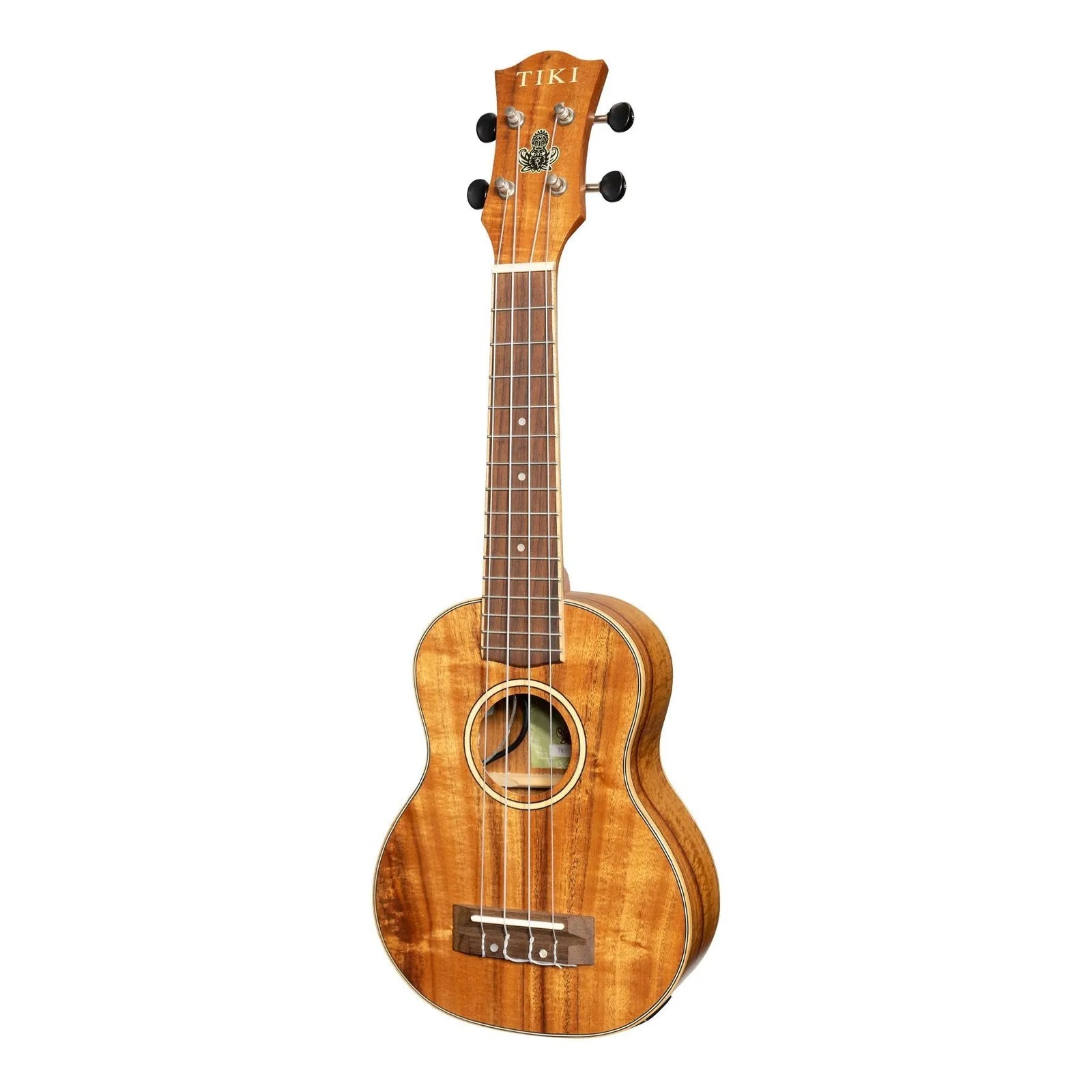 Tiki Koa Electric Soprano Ukulele TKS-3P-NST with Gig Bag Natural Satin