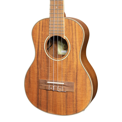 Tiki Koa Electric Tenor Ukulele TKT-3P-NST with Gig Bag Natural Satin — view 4