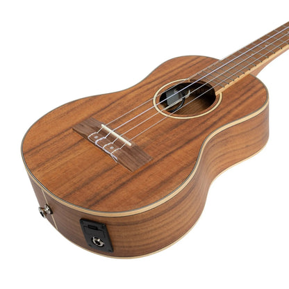 Tiki Koa Electric Tenor Ukulele TKT-3P-NST with Gig Bag Natural Satin — view 6