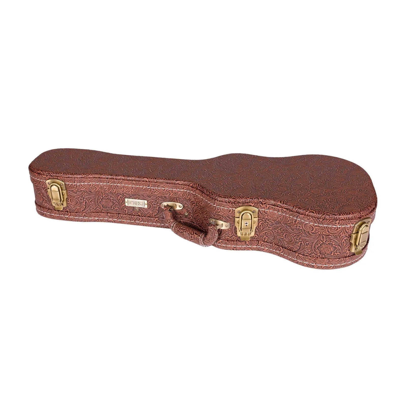 Tiki 9 Series Koa Solid Top Electric Tenor Ukulele with Hard Case Natural Satin TKT-9P-NST — view 4