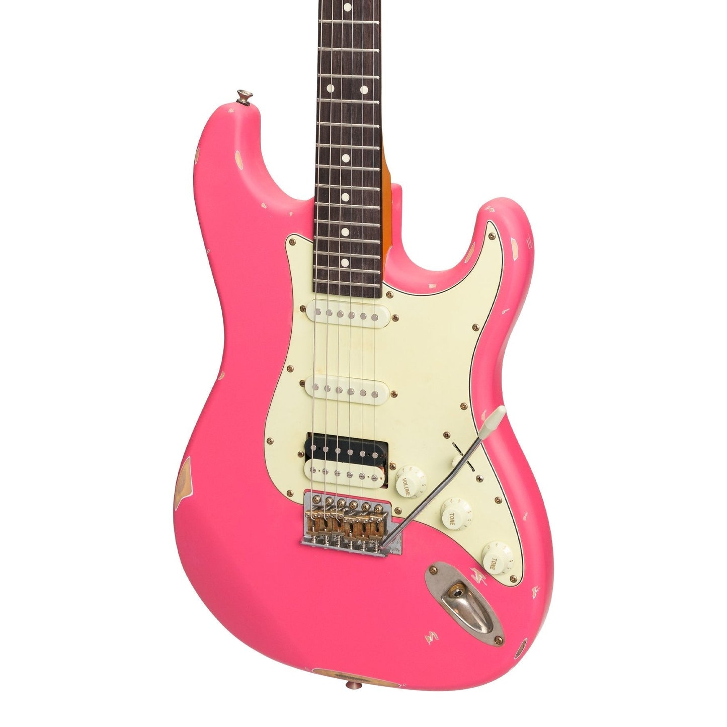 Tokai Legacy Series ST-Style HSS Relic Electric Guitar Hi-Gloss Pink TL-ST5-PK — view 4