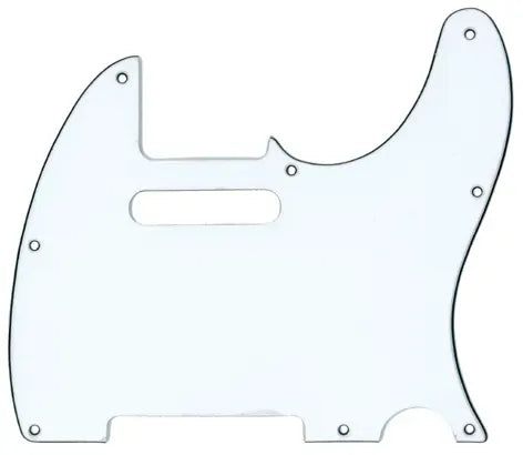 Custom Eagle SCRATCHPLATE TELE STYLE 3 PLY WHITE/BLACK/WHITE PICK GUARD