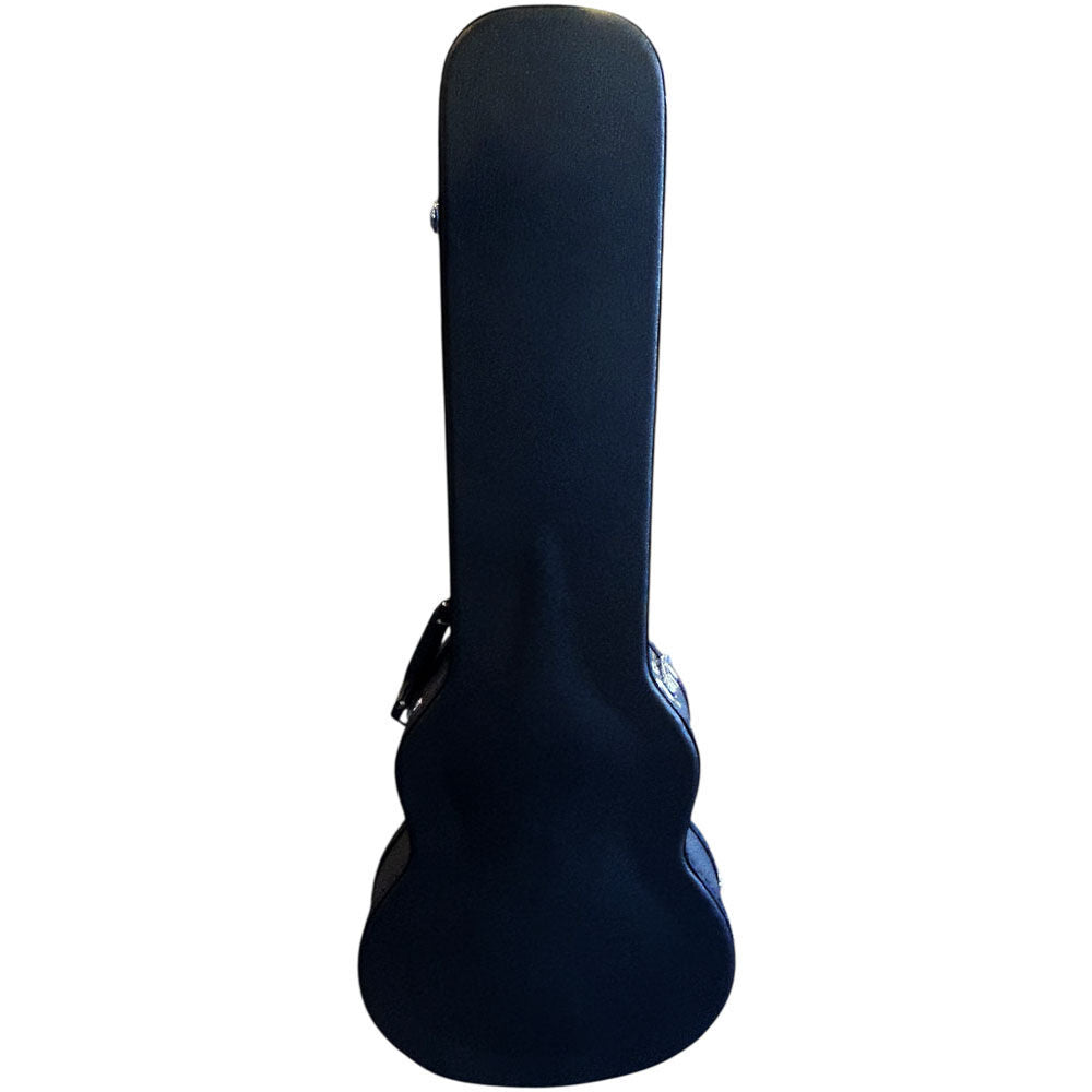 Torque Black Wooden Archtop LP-Style Electric Guitar Case with Plush Interior and Lockable Design
