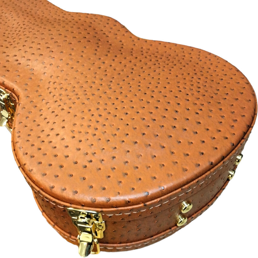 Torque Wooden Archtop LP-Style Electric Guitar Case - Ostrich Finish — view 3