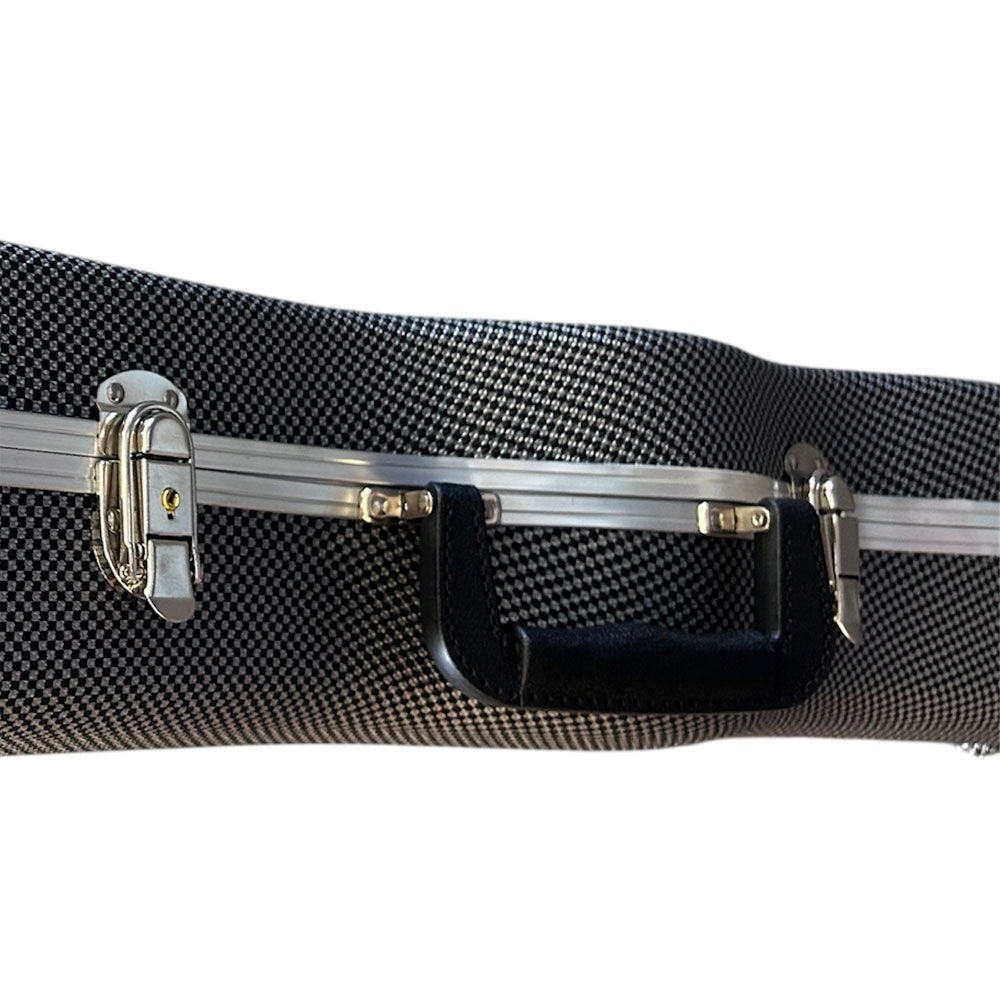 Torque Deluxe ABS LP-Style Electric Guitar Case - Black/White Finish — view 3