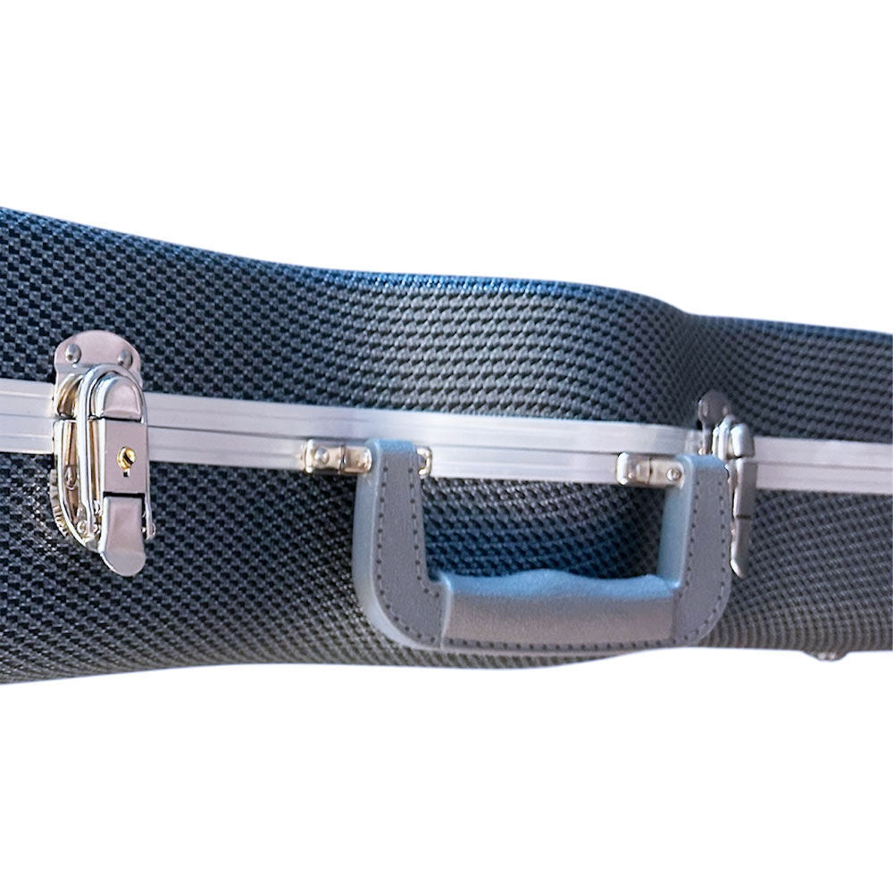 Torque Deluxe ABS Electric Guitar Case for LP-Style Guitars - Light Grey Finish — view 3