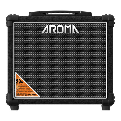 Aroma 20W Black Electric Guitar Amplifier with Footswitch and Drum Machine TM-20S — view 3