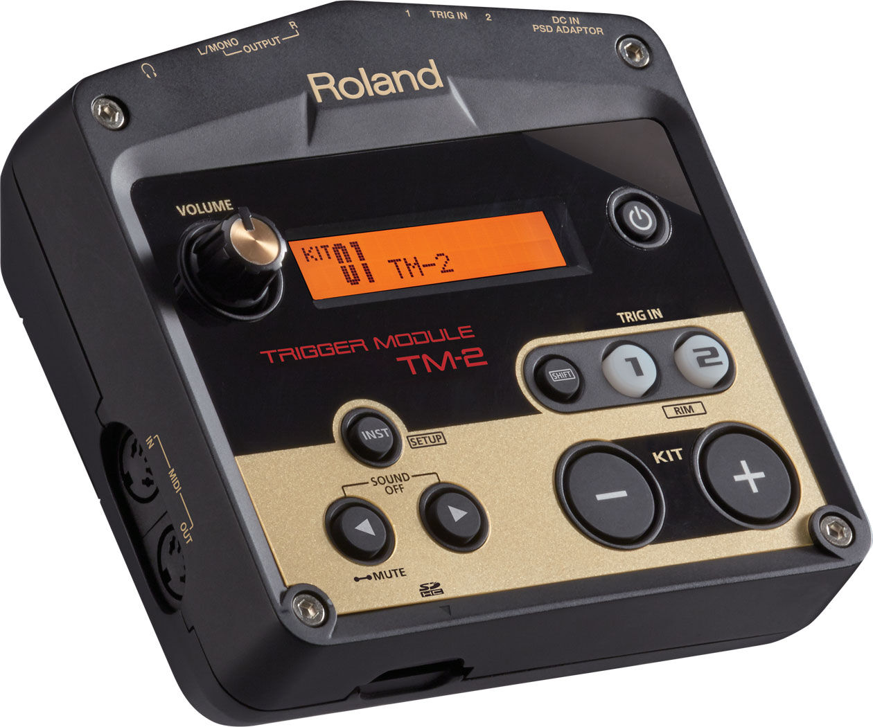 ROLAND TM-2 Trigger Module - Compact Battery-Powered Drum Enhancer with 2 Inputs & Pro Sounds for Acoustic Percussion — view 3