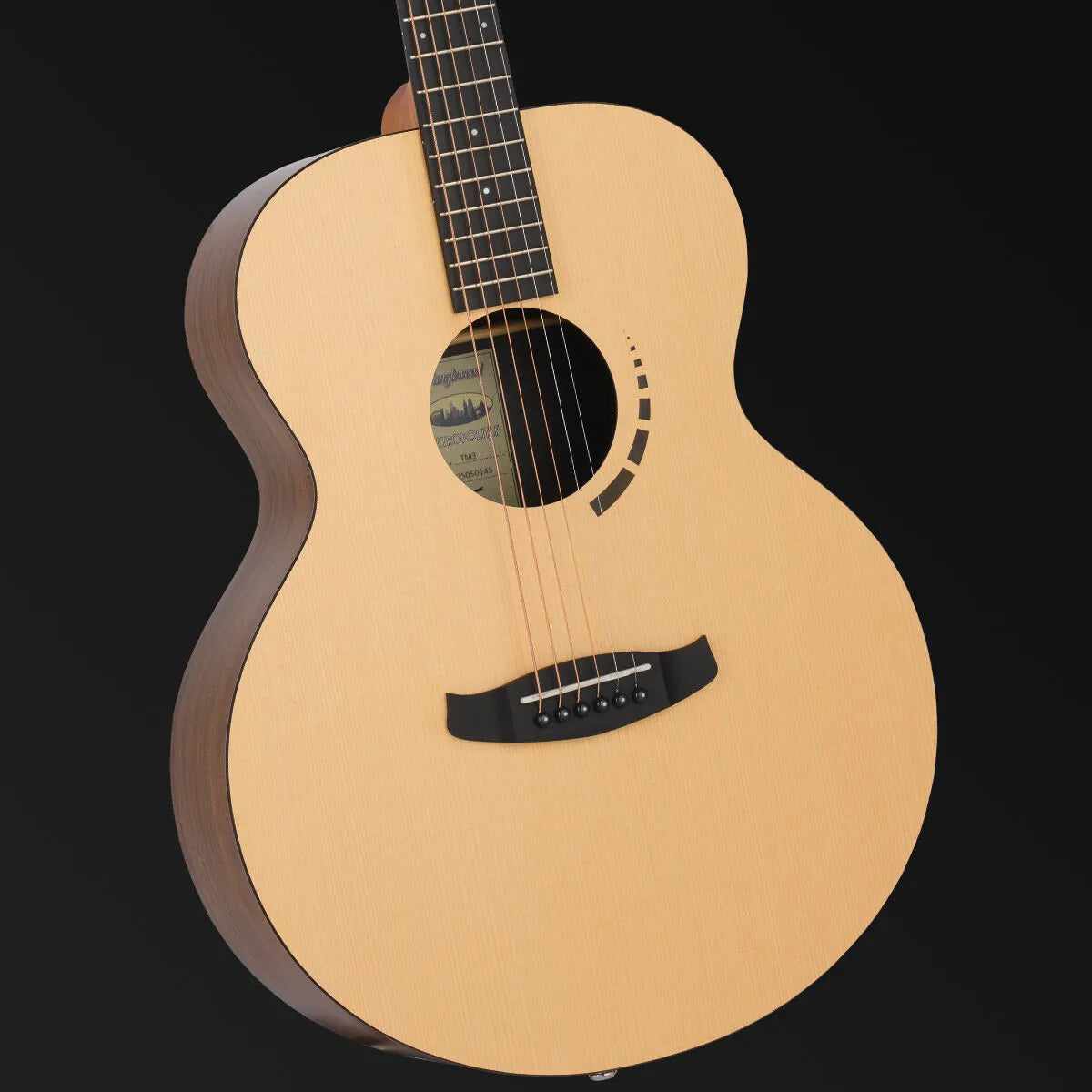 Tanglewood Metropolitan TM3 Acoustic Guitar Spruce/Koa Orchestra Body Natural Satin Finish