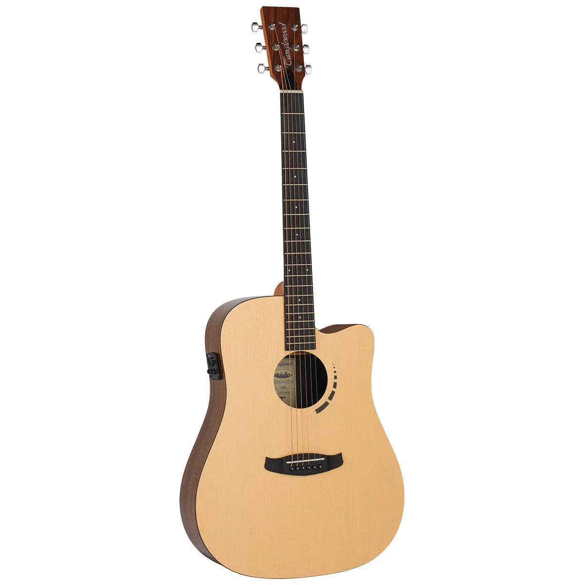 Tanglewood Metropolitan TM5-CE Dreadnought Spruce/Koa Cutaway Electric Guitar — view 2