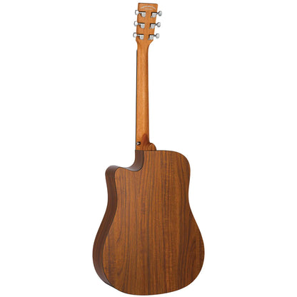 Tanglewood Metropolitan TM5-CE Dreadnought Spruce/Koa Cutaway Electric Guitar — view 3
