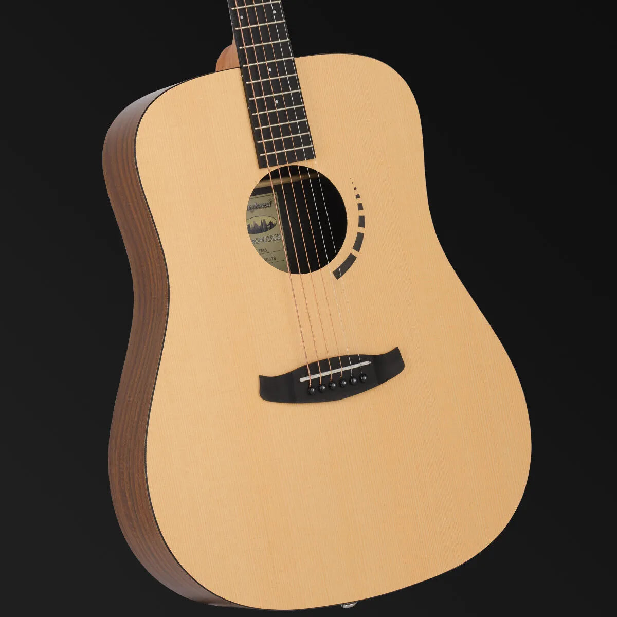 Tanglewood Metropolitan TM5 Dreadnought Acoustic Guitar Spruce/Koa Natural Satin Finish