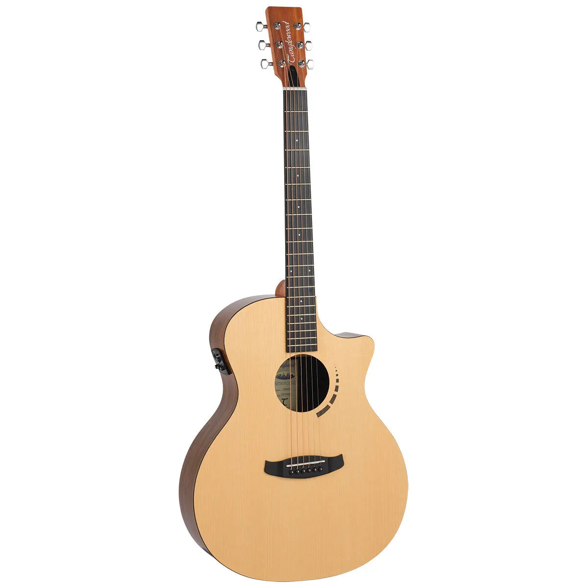 Tanglewood Metropolitan TM6-CE Auditorium Cutaway Electric Guitar - Spruce Top, Koa Back & Sides, Natural Satin Finish — view 2