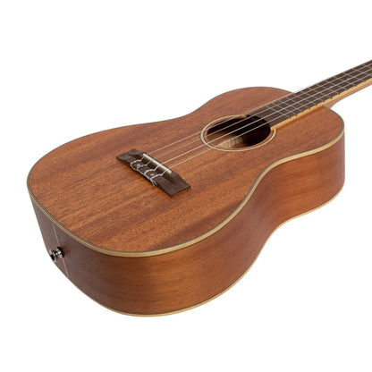 Tiki TMB-5-NST Mahogany Solid Top Baritone Ukulele with Hard Case Natural Satin — view 6