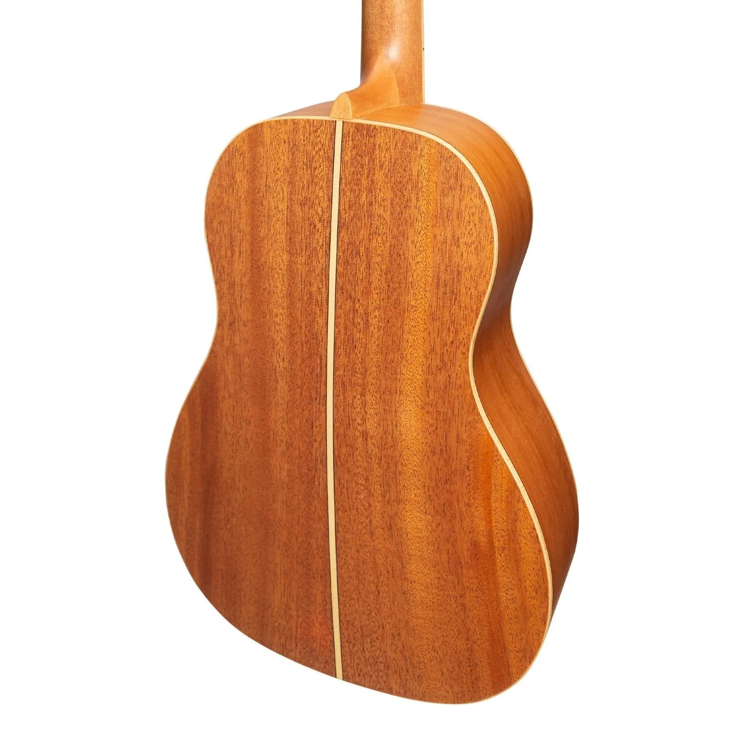 Tiki TMB-5-NST Mahogany Solid Top Baritone Ukulele with Hard Case Natural Satin — view 5