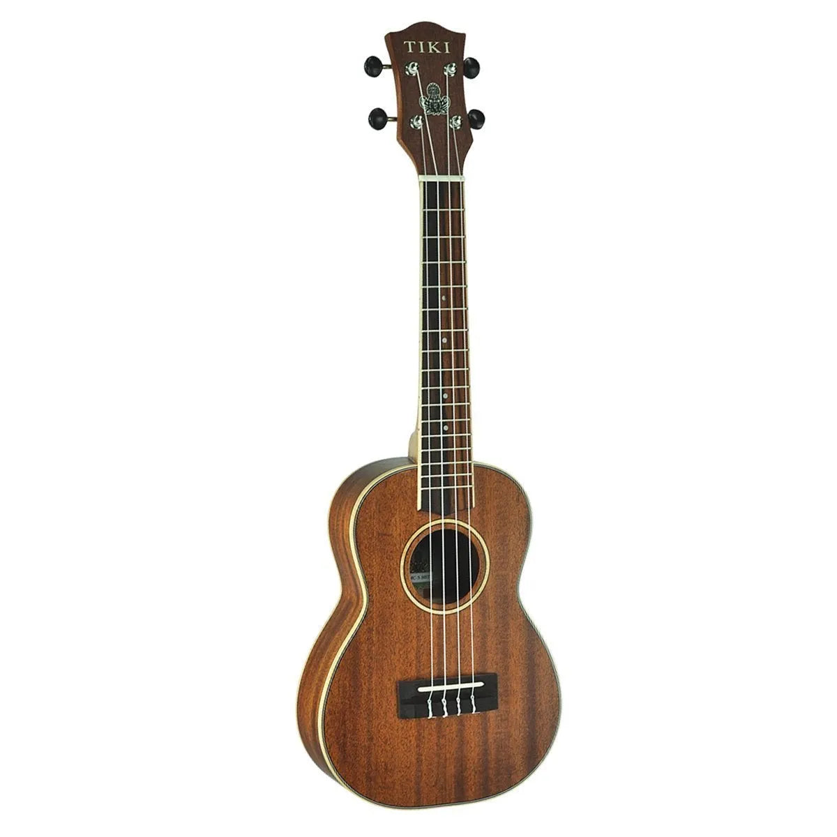 Tiki 5 Series Mahogany Solid Top Concert Ukulele with Hard Case Natural Satin TMC-5-NST