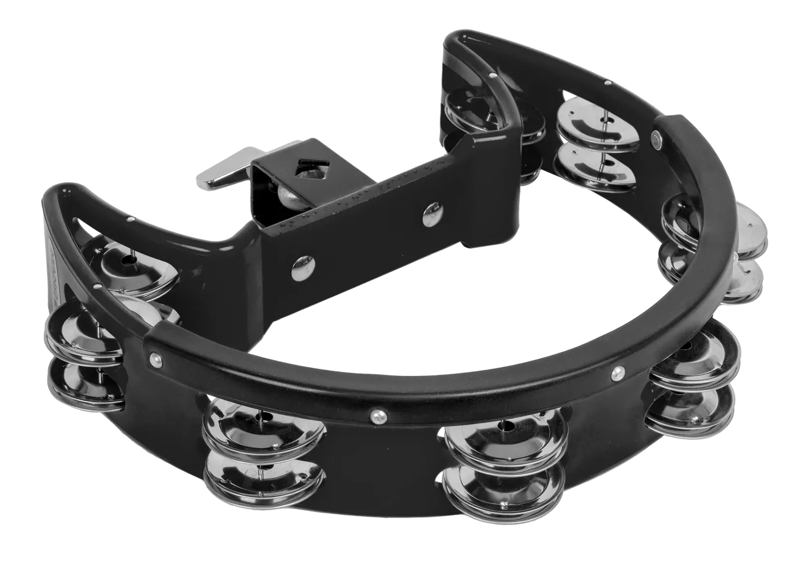 Mano Percussion TMP34B 9 x 5.5 Inch Headless Tambourine - Black