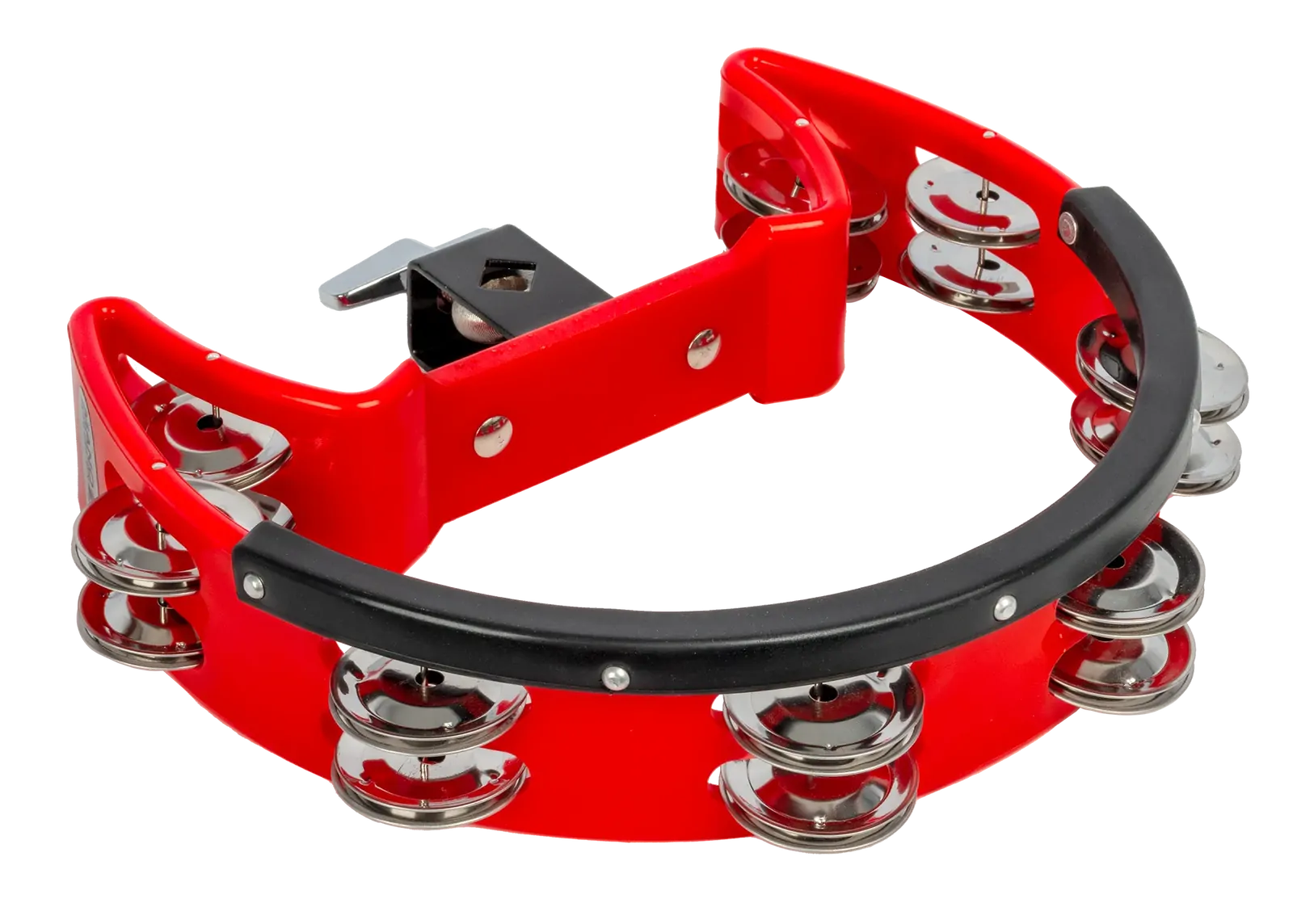 Mano Percussion TMP34R 9 x 5.5 Inch Drum Set Tambourine - Red