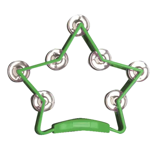 Mano Percussion Star Tambourine Green