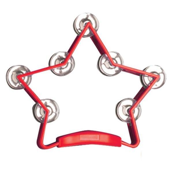 Mano Percussion TMP50R 14 Jingle Star Tambourine Red